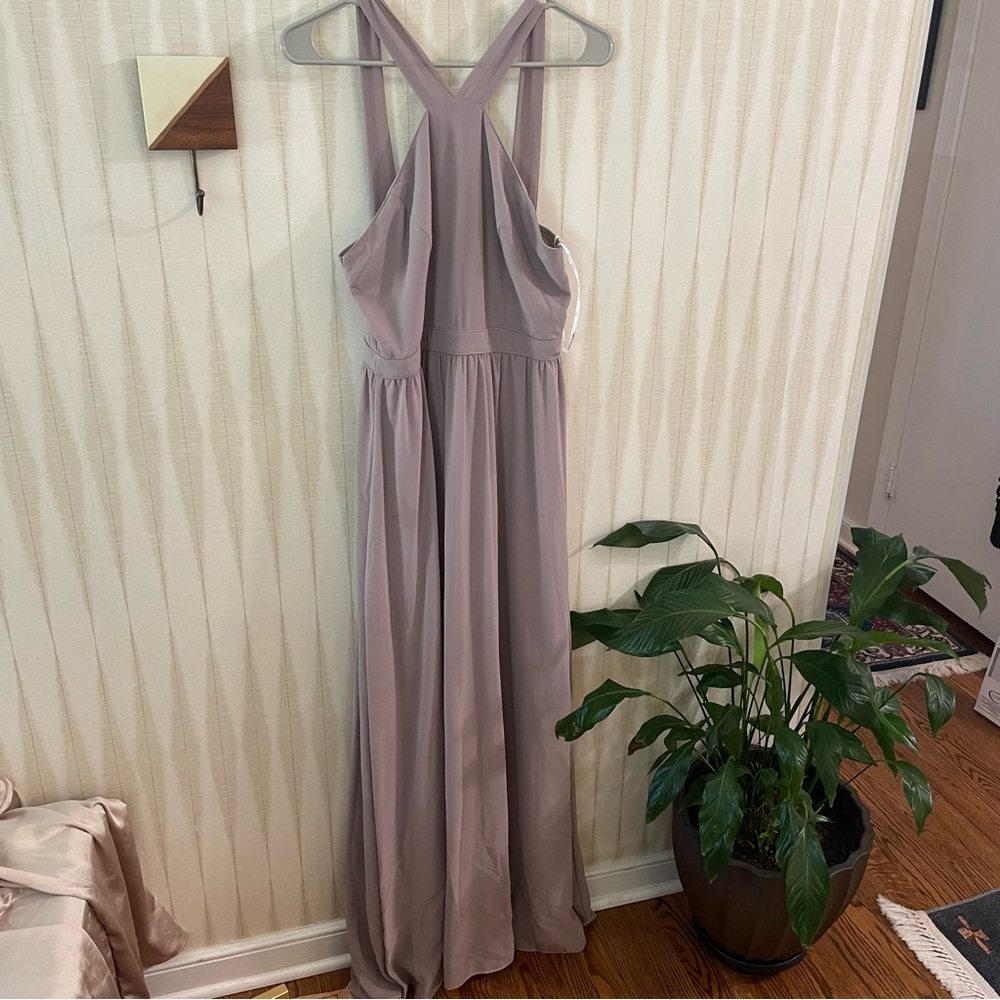Lulu’s Taupe Bridesmaid Dress
